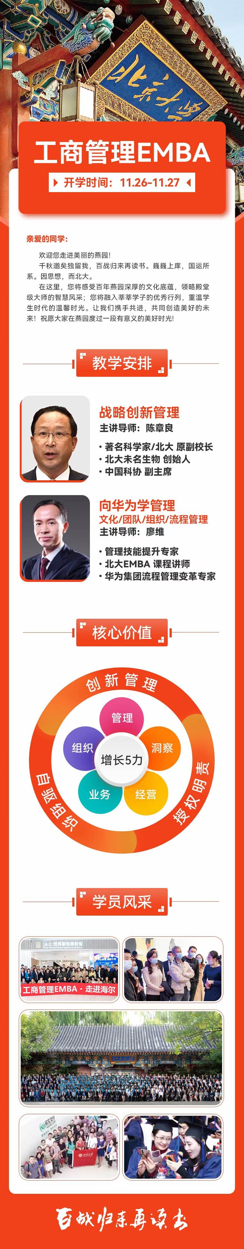 工商管理EMBA總裁班2022年11月26-27日開課通知